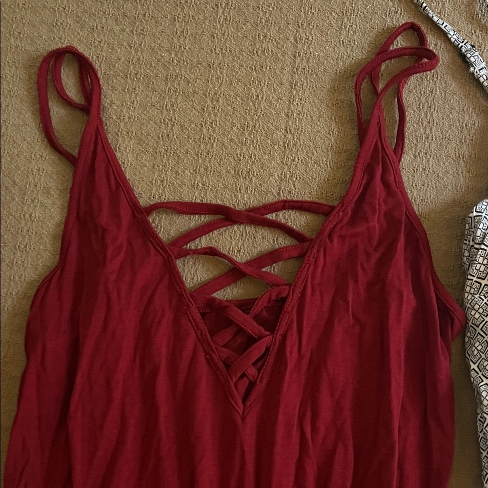H&M Women's Romper Set - Wine, Gray (black and white), Yellow - Picture 3 of 5